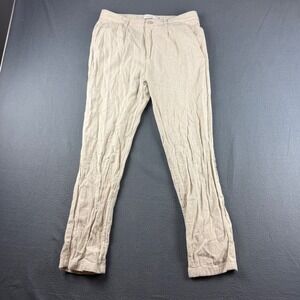Porter & Ash Linen Pants Men's 30 (Fits 31x28) Beige Lightweight Summer Beach